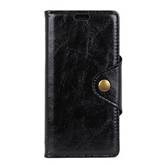 Leather Case Stands Flip Cover L03 Holder for HTC Desire 12 Plus Black