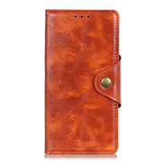 Leather Case Stands Flip Cover L03 Holder for HTC Desire 19 Plus Orange