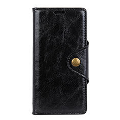 Leather Case Stands Flip Cover L03 Holder for HTC U12 Life Black