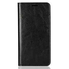 Leather Case Stands Flip Cover L03 Holder for Huawei Enjoy 8 Plus Black