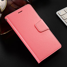 Leather Case Stands Flip Cover L03 Holder for Huawei Honor 8X Pink