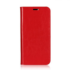 Leather Case Stands Flip Cover L03 Holder for Huawei Honor 9 Lite Red