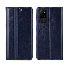 Leather Case Stands Flip Cover L03 Holder for Huawei Honor Play4 Pro 5G Blue