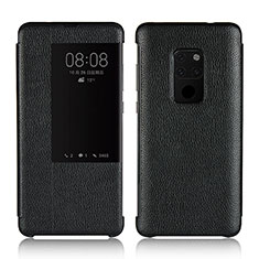 Leather Case Stands Flip Cover L03 Holder for Huawei Mate 20 Black