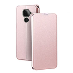 Leather Case Stands Flip Cover L03 Holder for Huawei Mate 30 Lite Rose Gold