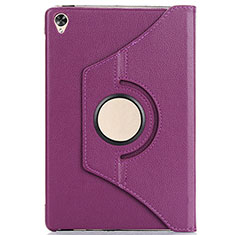 Leather Case Stands Flip Cover L03 Holder for Huawei MediaPad M6 8.4 Purple