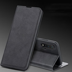 Leather Case Stands Flip Cover L03 Holder for Huawei Nova 6 5G Black