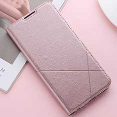 Leather Case Stands Flip Cover L03 Holder for Huawei P Smart (2019) Rose Gold