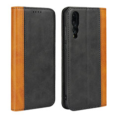 Leather Case Stands Flip Cover L03 Holder for Huawei P20 Pro Black