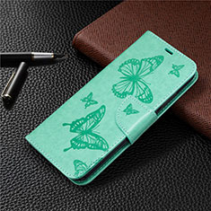 Leather Case Stands Flip Cover L03 Holder for Huawei P40 Lite E Green