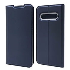 Leather Case Stands Flip Cover L03 Holder for LG V60 ThinQ 5G Blue