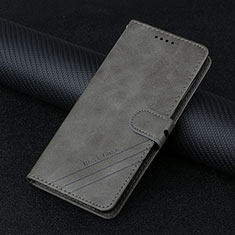 Leather Case Stands Flip Cover L03 Holder for Motorola Moto Edge 20 Pro 5G Dark Gray