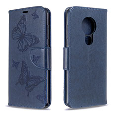 Leather Case Stands Flip Cover L03 Holder for Nokia 6.2 Blue