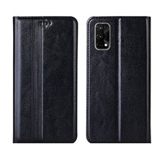 Leather Case Stands Flip Cover L03 Holder for Realme X7 5G Black