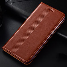 Leather Case Stands Flip Cover L03 Holder for Samsung Galaxy A81 Orange