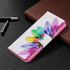 Leather Case Stands Flip Cover L03 Holder for Samsung Galaxy F12 Colorful