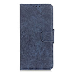 Leather Case Stands Flip Cover L03 Holder for Samsung Galaxy M01 Core Blue