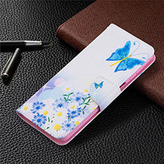 Leather Case Stands Flip Cover L03 Holder for Samsung Galaxy M12 Mint Blue
