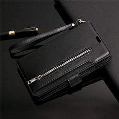 Leather Case Stands Flip Cover L03 Holder for Samsung Galaxy S20 5G Black