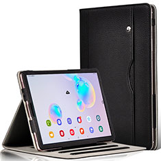 Leather Case Stands Flip Cover L03 Holder for Samsung Galaxy Tab S6 10.5 SM-T860 Black