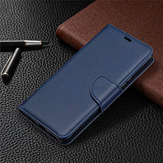 Leather Case Stands Flip Cover L03 Holder for Sony Xperia L4 Blue