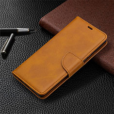 Leather Case Stands Flip Cover L03 Holder for Sony Xperia L4 Orange