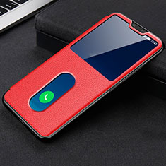 Leather Case Stands Flip Cover L03 Holder for Vivo V20 Pro 5G Red