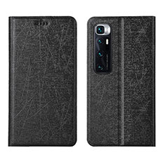 Leather Case Stands Flip Cover L03 Holder for Xiaomi Mi 10 Ultra Black