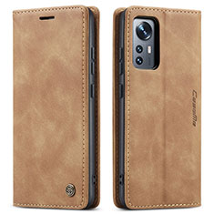 Leather Case Stands Flip Cover L03 Holder for Xiaomi Mi 12 5G Khaki