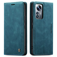 Leather Case Stands Flip Cover L03 Holder for Xiaomi Mi 12 Lite 5G Blue