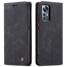 Leather Case Stands Flip Cover L03 Holder for Xiaomi Mi 12S 5G Black