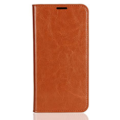Leather Case Stands Flip Cover L03 Holder for Xiaomi Mi 8 Orange
