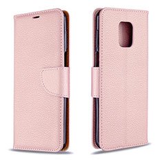 Leather Case Stands Flip Cover L03 Holder for Xiaomi Poco M2 Pro Rose Gold