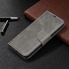 Leather Case Stands Flip Cover L03 Holder for Xiaomi Redmi 10A 4G Gray