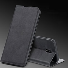 Leather Case Stands Flip Cover L03 Holder for Xiaomi Redmi 8A Black