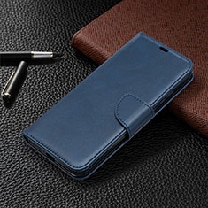 Leather Case Stands Flip Cover L03 Holder for Xiaomi Redmi 9C Blue