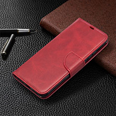 Leather Case Stands Flip Cover L03 Holder for Xiaomi Redmi 9C NFC Red