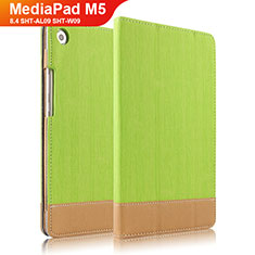 Leather Case Stands Flip Cover L04 for Huawei MediaPad M5 8.4 SHT-AL09 SHT-W09 Green