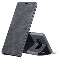 Leather Case Stands Flip Cover L04 for Samsung Galaxy Note 8 Black