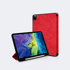 Leather Case Stands Flip Cover L04 Holder for Apple iPad Pro 11 (2020) Red