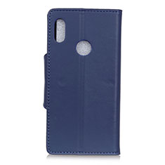 Leather Case Stands Flip Cover L04 Holder for BQ Vsmart Active 1 Blue