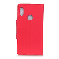 Leather Case Stands Flip Cover L04 Holder for BQ Vsmart Active 1 Red