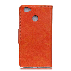 Leather Case Stands Flip Cover L04 Holder for Google Pixel 3a XL Orange