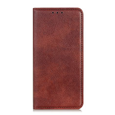 Leather Case Stands Flip Cover L04 Holder for HTC Desire 19 Plus Brown
