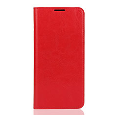 Leather Case Stands Flip Cover L04 Holder for Huawei Enjoy 9 Red