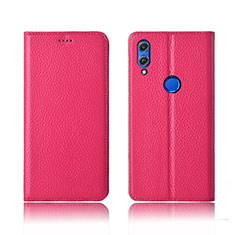 Leather Case Stands Flip Cover L04 Holder for Huawei Honor 8X Red