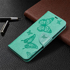 Leather Case Stands Flip Cover L04 Holder for Huawei Honor 9A Green