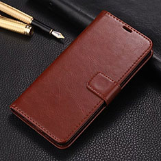 Leather Case Stands Flip Cover L04 Holder for Huawei Honor 9X Pro Brown