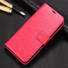 Leather Case Stands Flip Cover L04 Holder for Huawei Honor 9X Pro Red