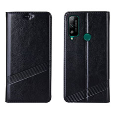 Leather Case Stands Flip Cover L04 Holder for Huawei Honor Play4T Black